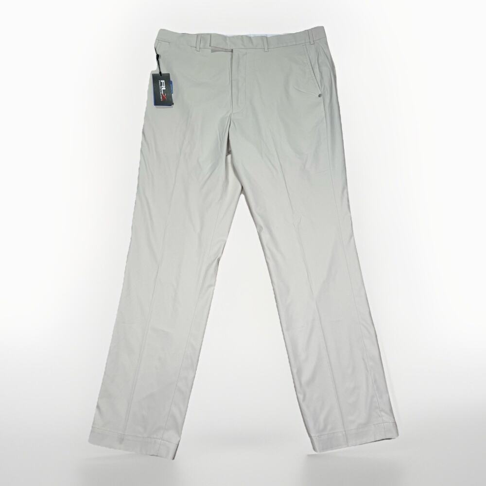 NWT RLX Ralph Lauren Tailored Fit Performance Golf Pants Sand Men's Size 36X32